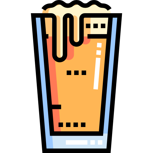 Пинта пива Detailed Straight Lineal color иконка