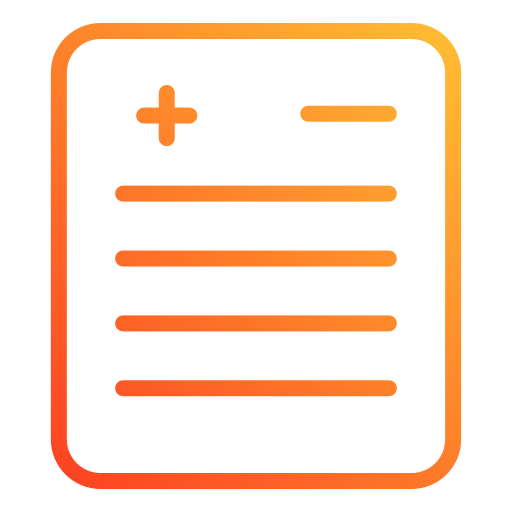 医療報告書 Generic gradient outline icon