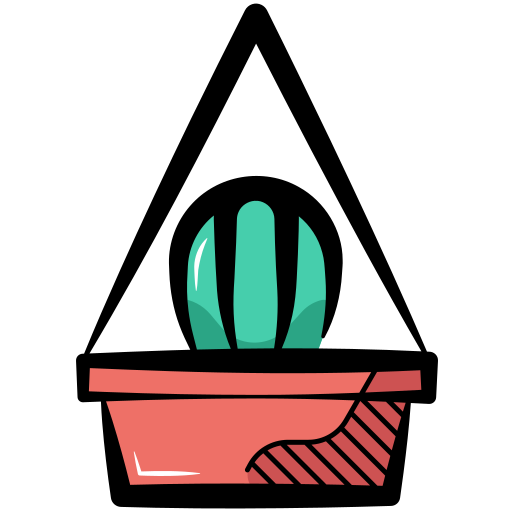 Hanging pot Generic color hand-drawn icon