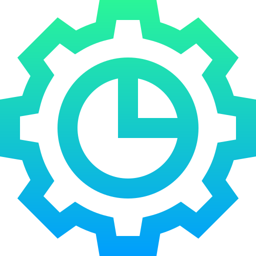 Gear Super Basic Straight Gradient icon