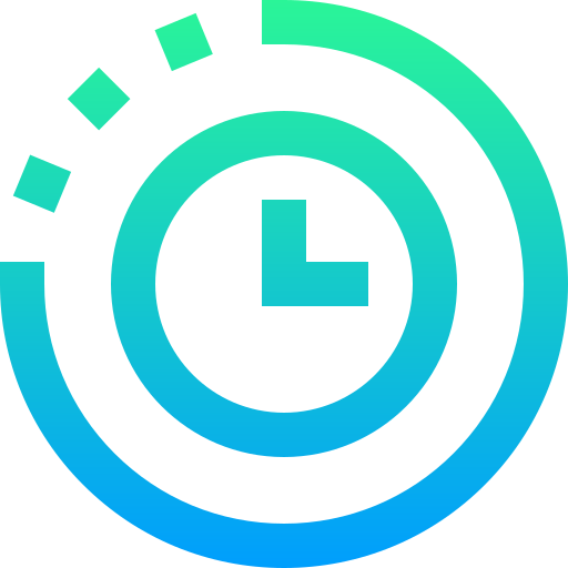 Clock Super Basic Straight Gradient icon