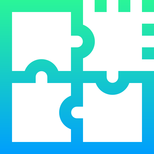 Puzzle Super Basic Straight Gradient icon