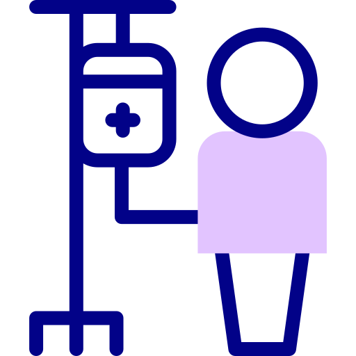 환자 Detailed Mixed Lineal color icon