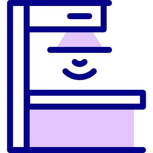 방사능 Detailed Mixed Lineal color icon