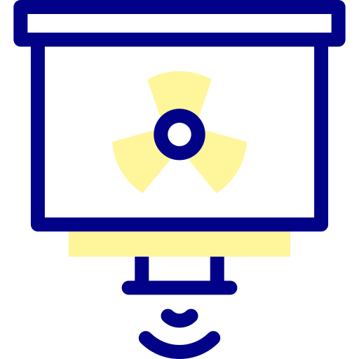 radiación Detailed Mixed Lineal color icono