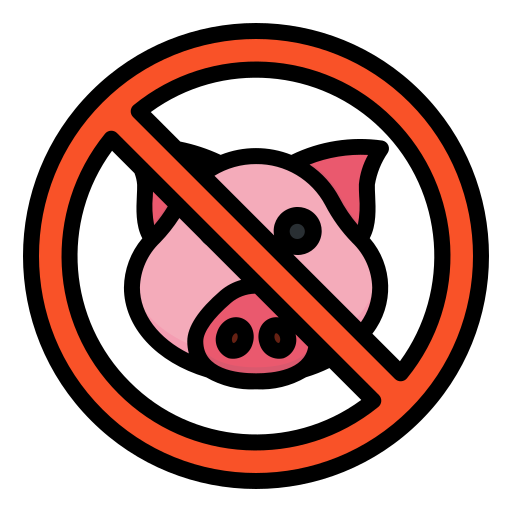 kein schweinefleisch Generic color lineal-color icon