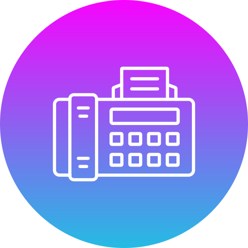 fax Generic gradient fill icono