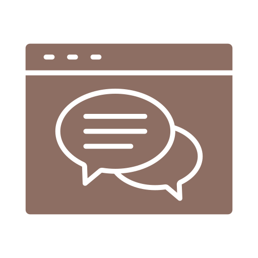 Online chat Generic color fill icon