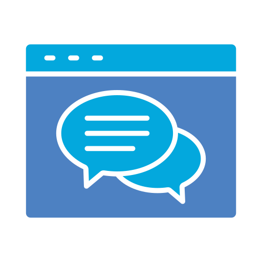 online chat Generic color fill icon