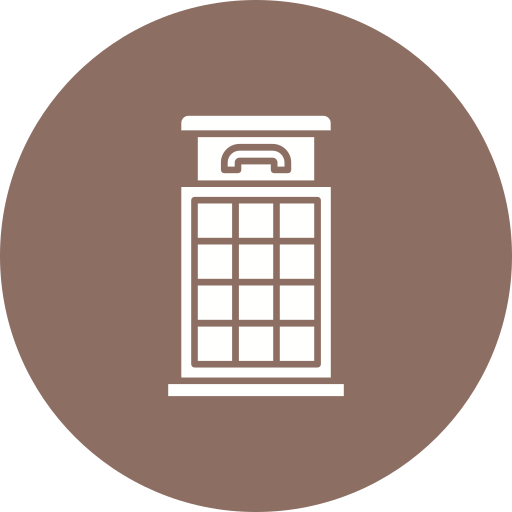 Telephone booth Generic color fill icon