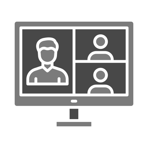 videoconferentie Generic color fill icoon