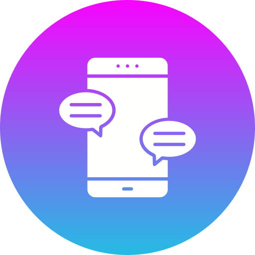 Mobile Chat Generic gradient fill icon