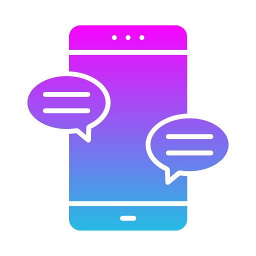 chat mobile Generic gradient fill icona