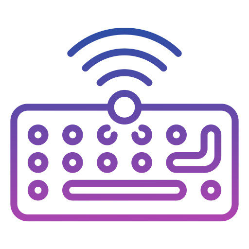 teclado inalambrico Generic gradient outline icono