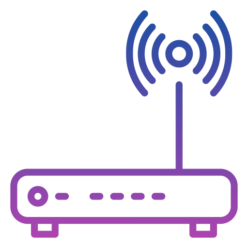 router Generic gradient outline icon