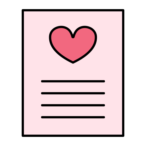 certificato di matrimonio Generic color lineal-color icona