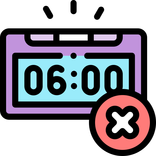 kein alarm Detailed Rounded Lineal color icon