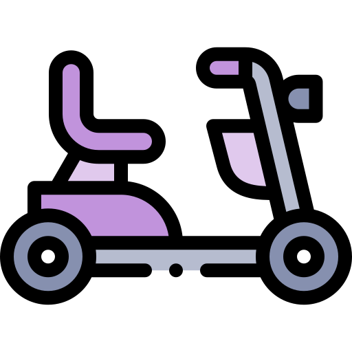 Scooter Detailed Rounded Lineal color icon