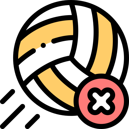 volleyball Detailed Rounded Lineal color icon