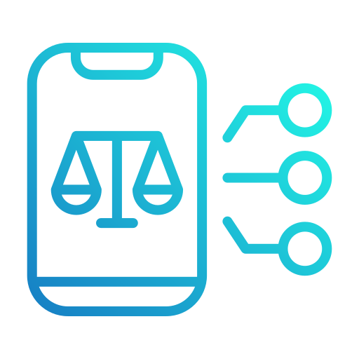 Cyber law Generic gradient outline icon