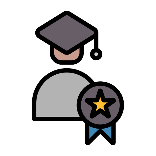 Bachelors degree Generic color lineal-color icon