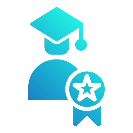 Bachelors degree Generic gradient fill icon