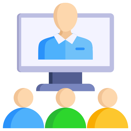 Video Conference Generic color fill icon