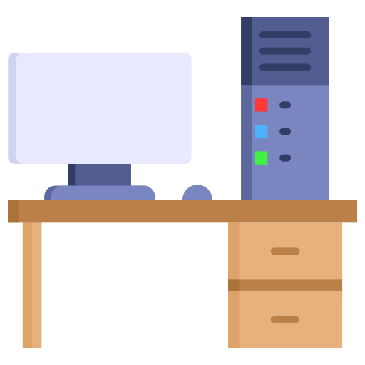 Desktop computer Generic color fill icon