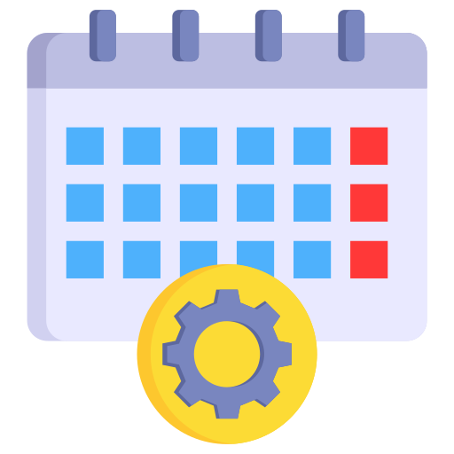 Schedule Generic color fill icon