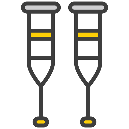 Crutches Generic color lineal-color icon