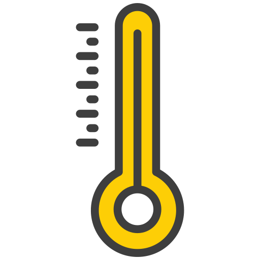 thermomètre Generic color lineal-color Icône
