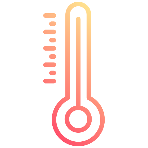 thermometer Generic gradient outline icoon