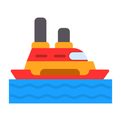 statek wycieczkowy Generic color fill ikona