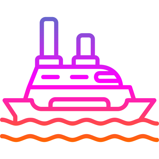 cruise schip Generic gradient outline icoon