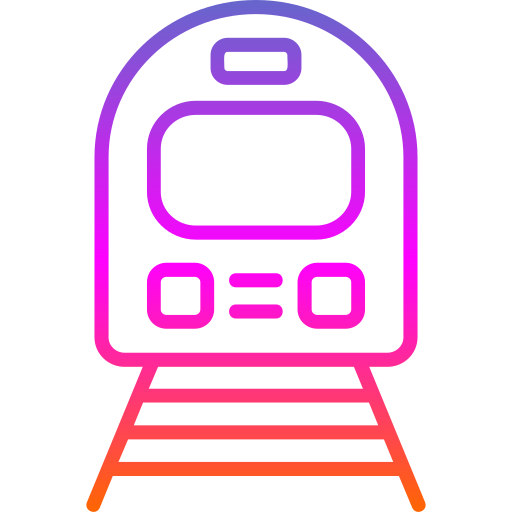 trein Generic gradient outline icoon