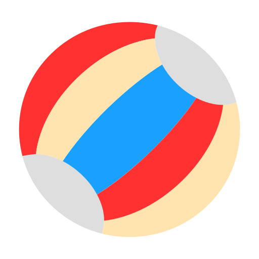 ballon de plage Generic color fill Icône