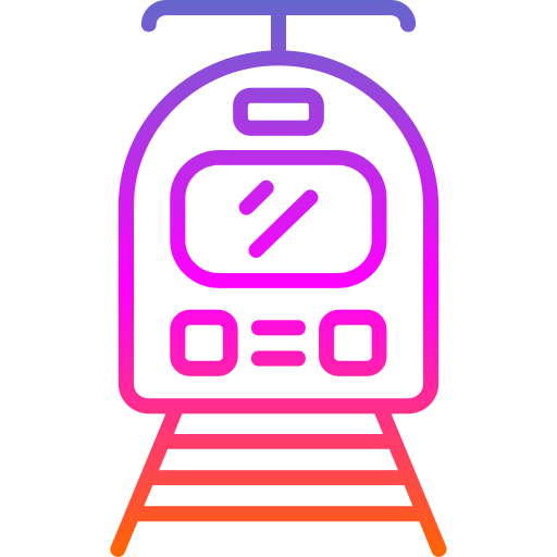 tram Generic gradient outline icoon