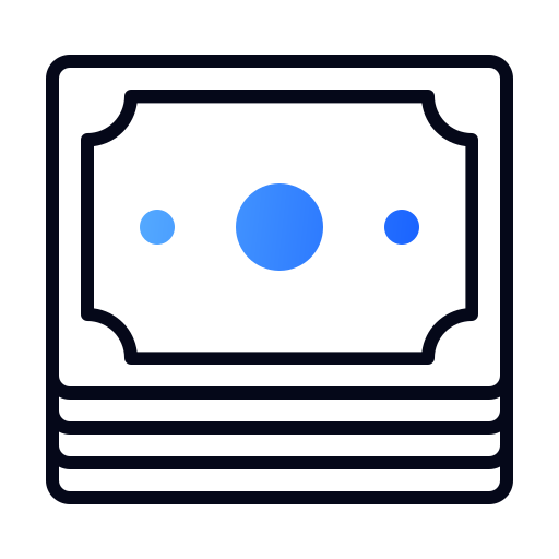 geld Generic gradient lineal-color icoon