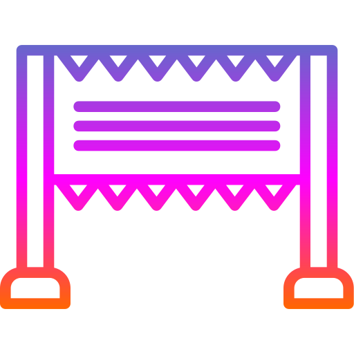 línea de meta Generic gradient outline icono