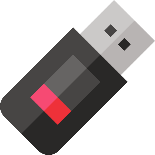 USB flash drive Basic Straight Flat icon