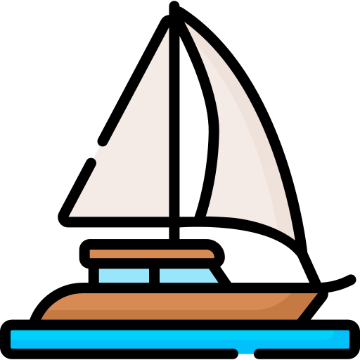 Sailing boat Special Lineal color icon