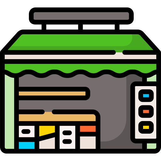 kiosk Special Lineal color icon