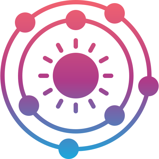 sistema solar Generic gradient fill icono