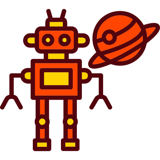 Space Robot Generic color lineal-color icon