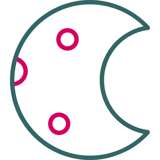 Moon phase Generic color lineal-color icon