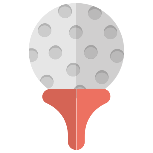 pelota de golf Generic color fill icono