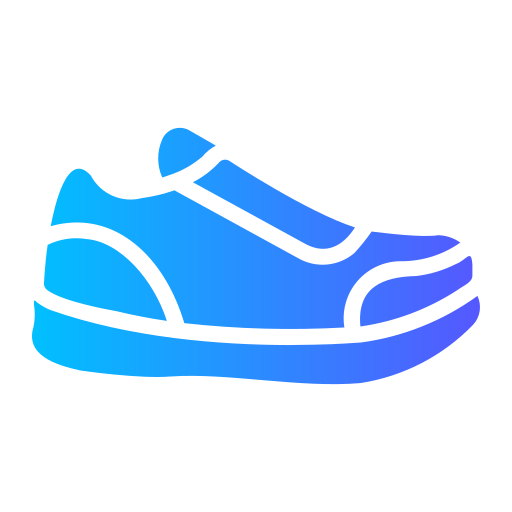 scarpe da ginnastica Generic gradient fill icona