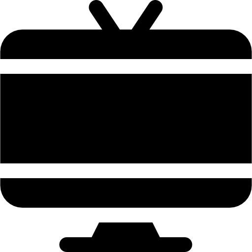 fernsehen Basic Rounded Filled icon