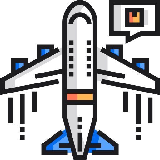 samolot Detailed Straight Lineal color ikona