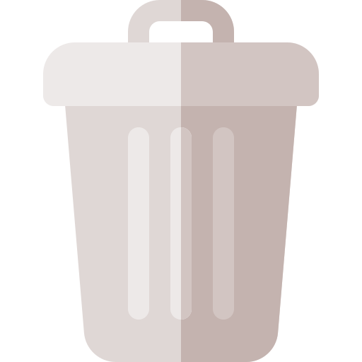 Trash can Basic Rounded Flat icon